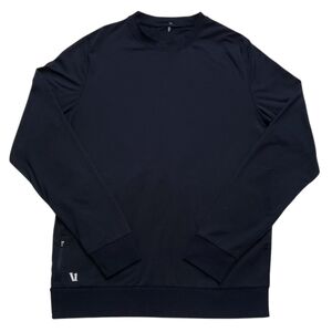 Vuori Ponto Performance Long Sleeve Crew Shirt Mens Medium Pullover Black V224
